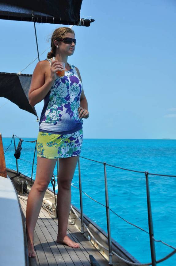 Uma velha loba do mar, na grande barreira de corais, em Belize